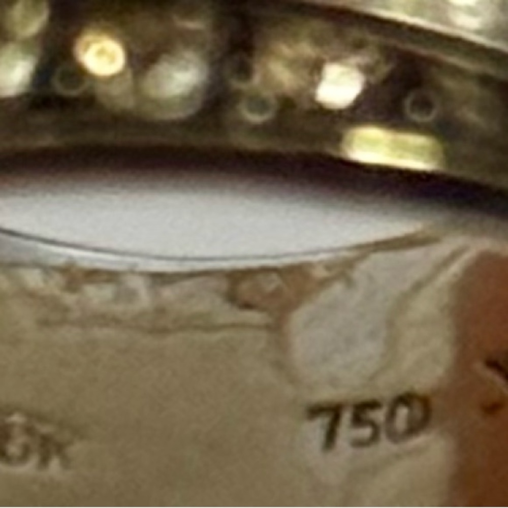 LeVian 18kt White Gold Chocolate And White Diamond Crossover Ring - Picture 5 of 6